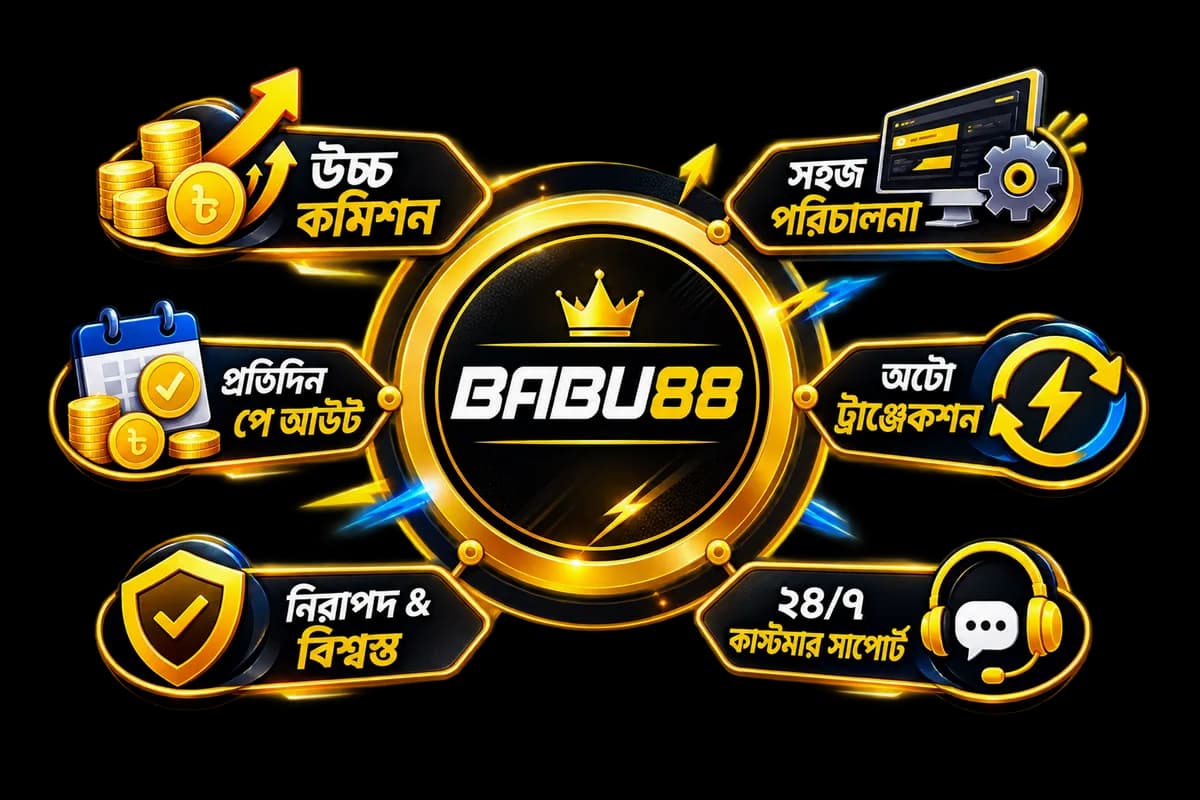 উচ্চ কমিশন, সহজ পরিচালনা, প্রতিদিন পে আউট, অটো ট্রানজেকশন, নিরাপদ ও বিশ্বস্ত, ২৪/৭ কাস্টমার সাপোর্ট